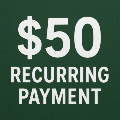 $50 Monthly Payment Plan Subscription